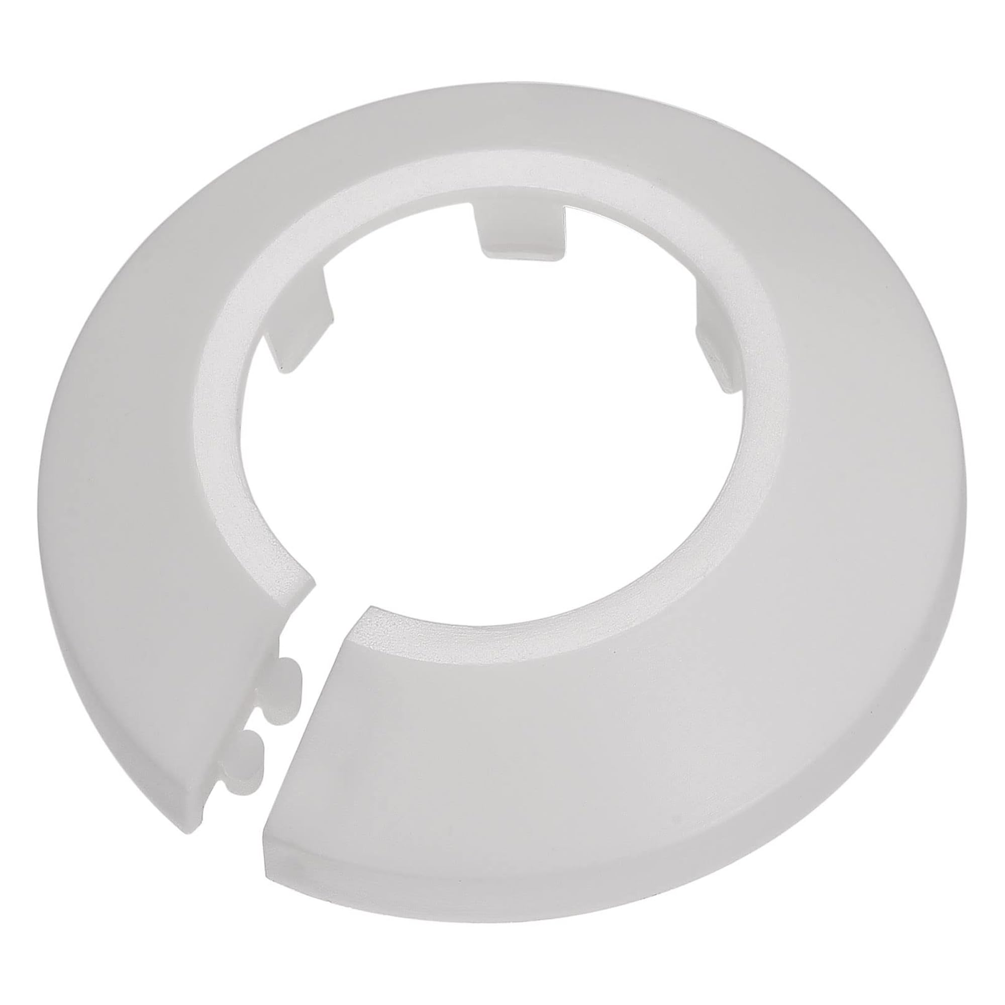 TOP-VIGOR 10pcs 33mm Pipe Cover Decoration, Click-in PP Plastic Escutcheon Pipe Collar for Water Pipe Drain Line