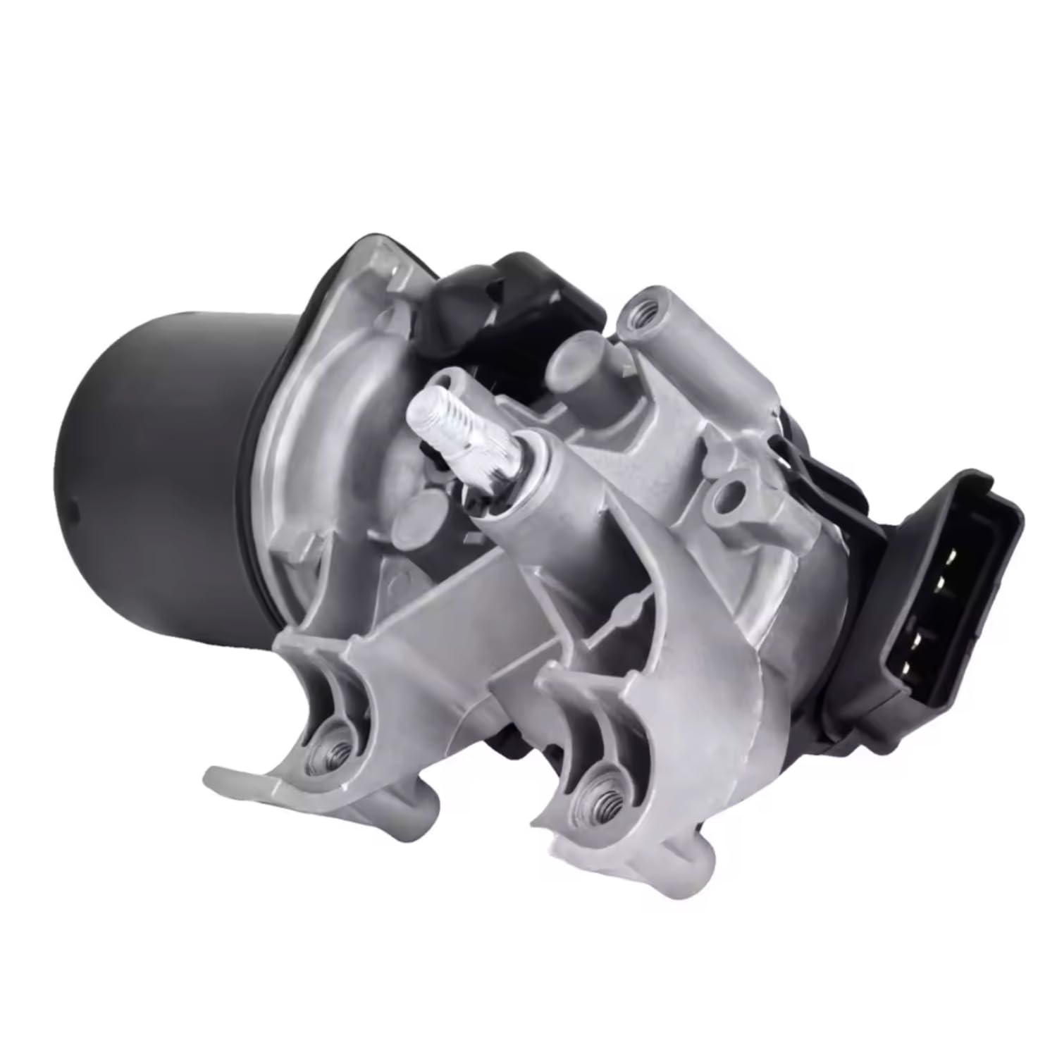 Moteur essuie-glace avant compatible pour Renault Clio III modèles 3/5 portes, Grandtour et Van – Voltage 12V - Connexion à 4 broches – Remplace 8200268931, 7701061590
