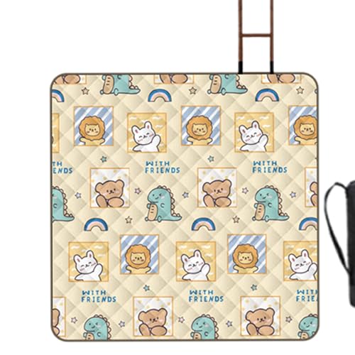 Couverture de plage pliable grand format 200x200 cm imperméable - 5