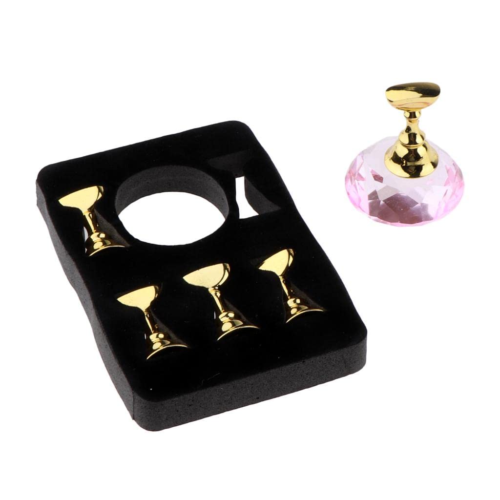 bnf® 5pcs Nail Tip Holder Stand & Display Base for Practice Pink Crystal Base Health & Beauty | Nail Care, Manicure & Pedicure | Nail Art Accessories-image-38