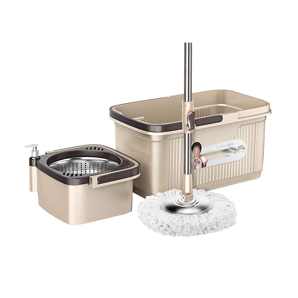 Sistema cubeta trapeador giratorio Trapeador giratorio Trapeador giratorio cubo giratorio desmontable acero inoxidable Sistema limpieza del piso cabezal repuesto microfibra Sistema limpieza del piso