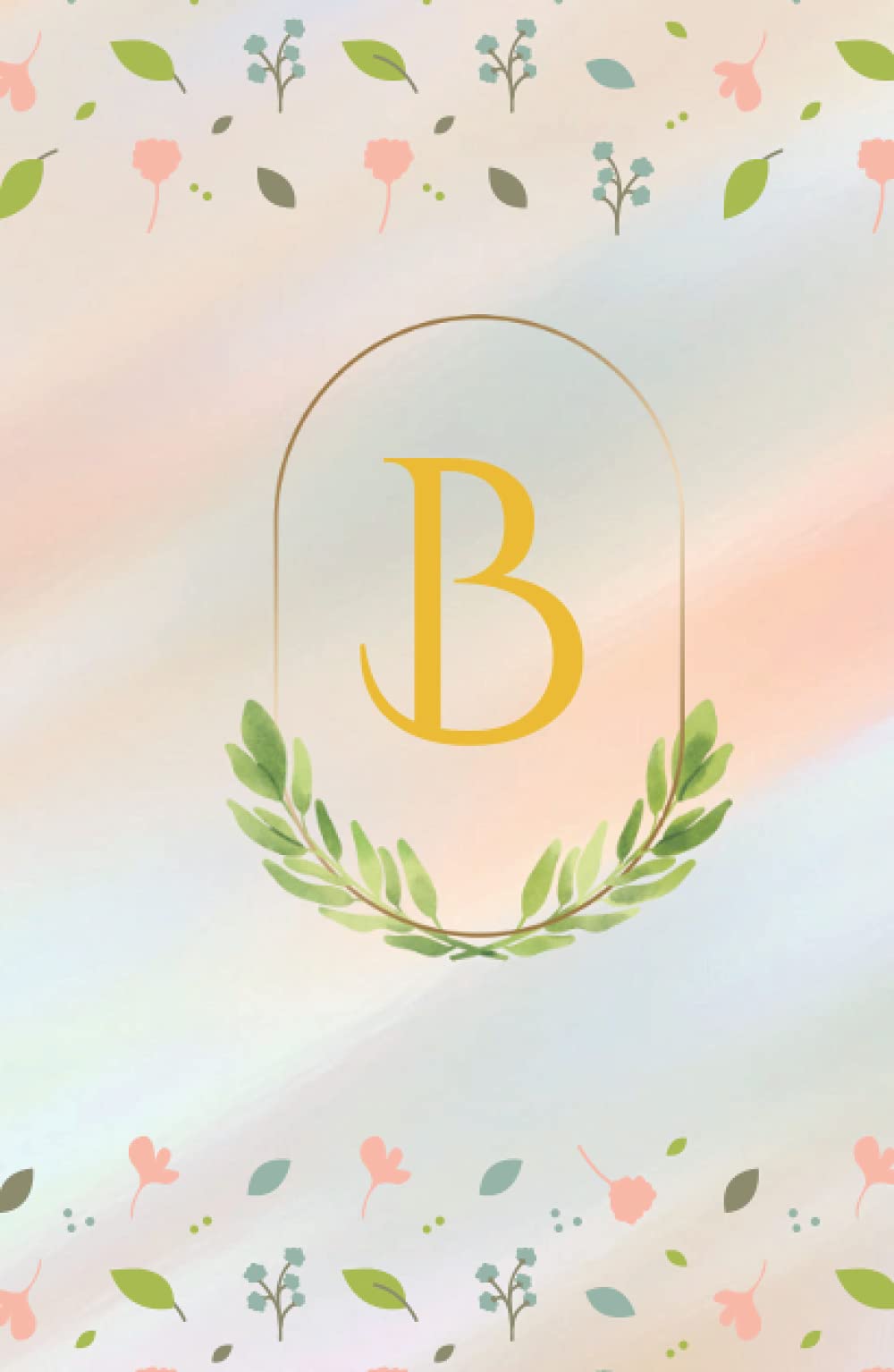 Monogram Initial B Notebook Journal: Ruled A5 Notebook, 144 Pages, 5.5 x 8.5