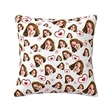 Cuscino personalizzato con foto cuscini personalizzati con foto del viso federa cuscino personalizzabile copricuscini stupido regalo originali donna uomo amica regali divertenti per compleanno