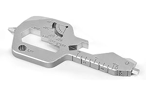 Geeky Multitool Key: 20-in-1 Silver Keychain for Unlocking Everyday Adventures