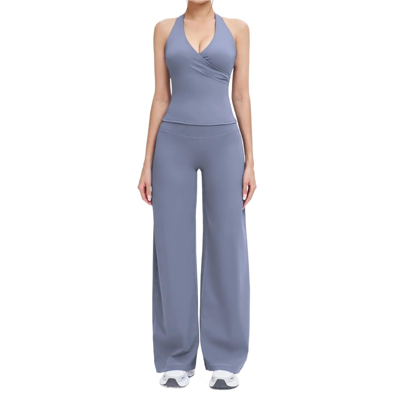 Completo Palestra Donna 2 pezzi set yoga tuta da donna abbigliamento sportivo palestra abiti fitness allenamento a vita alta