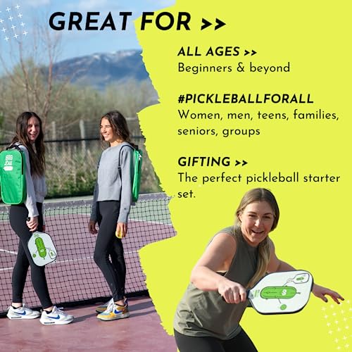 Big Dill Pickleball Paddle Set 2-Pack Pickleball Paddles with Outdoor Pickleball Balls, Paddle Covers & Carry Bag | Pickleball Paddles Set of 2 USAPA Approved - Image 4