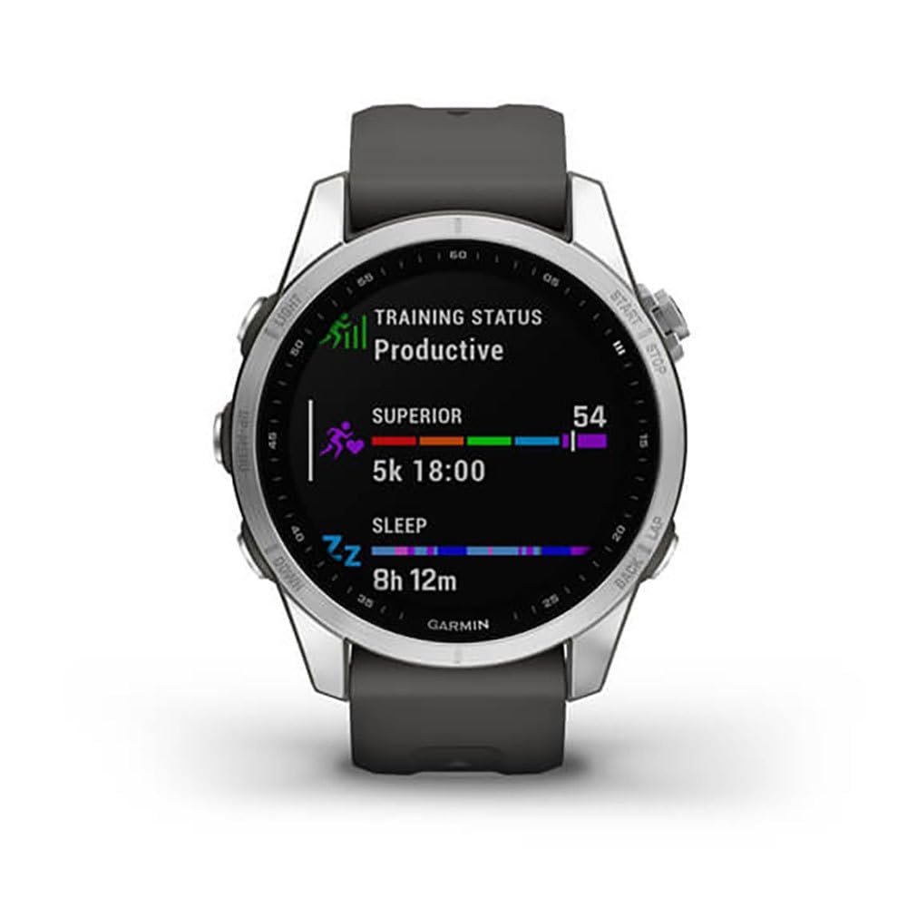 Garmin fenix 7 – GPS-Multisport-Smartwatch mit Farbdisplay und Touch-/Tastenbedienung, TOPO-Karten, über 60 vorinstallierte Sport-Apps, Garmin Music und Garmin Pay. Verschiedene Varianten zur Auswahl.