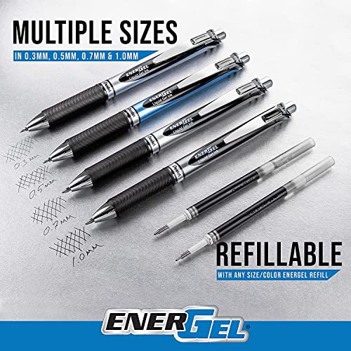 Bolígrafo Pentel EnerGel Deluxe RTX Retráctil Azul x6 miniatura 4