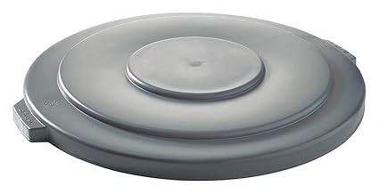 Tough Guy Trash Can Top Flat Snap-On Closure Gray
