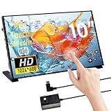 静電容量式タッチスクリーン Raspberry Pi用 HDMIモニター IPS 1024X600 LCDディスプレイ デュアルスピーカー付き Raspberry Pi 5/4B/3B+/3B/B+用 Raspberry Piボードを取り付けるためのマウント穴付き… (10.1インチ画面)