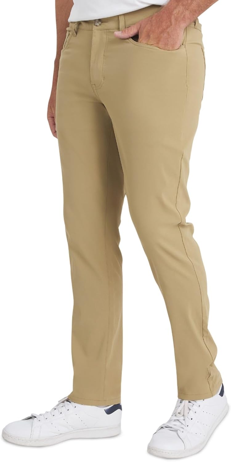 Weatherproof Vintage Men's Hiking Pants - Casual Chino | Straight Slim Fit, Quick Dry, Stretch Travel Pants for Men