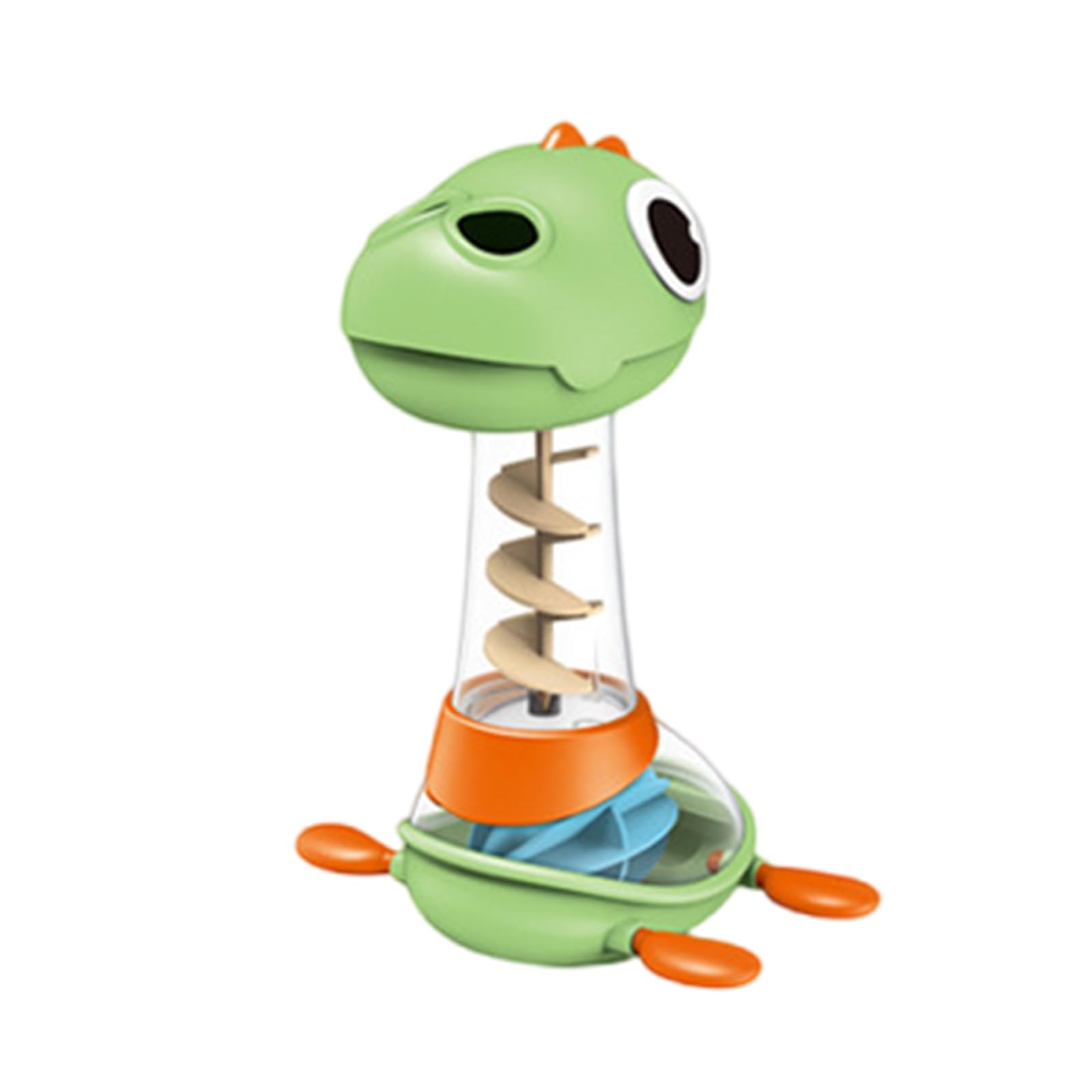 Kalttoy Multicolor Dinosaur Shaped Bath Toy With Swirling Water Rotating Water Sprinkler Manual Showerhead Toddler Play