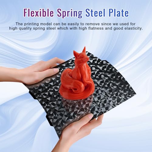 Image of IdeaFormer-3D PEO PET Build Plate for Bambu Lab A1 Mini 184x184mm, Flexible PEO PET A1 Mini Bed Plate Smooth a1mini Spring Steel Plate for Bambu A1 Mini Accessories