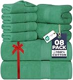 Utopia Towels Ensemble de Serviettes 8 pièces; 2 Serviettes de Bain, 2 essuie-Mains et 4 ...