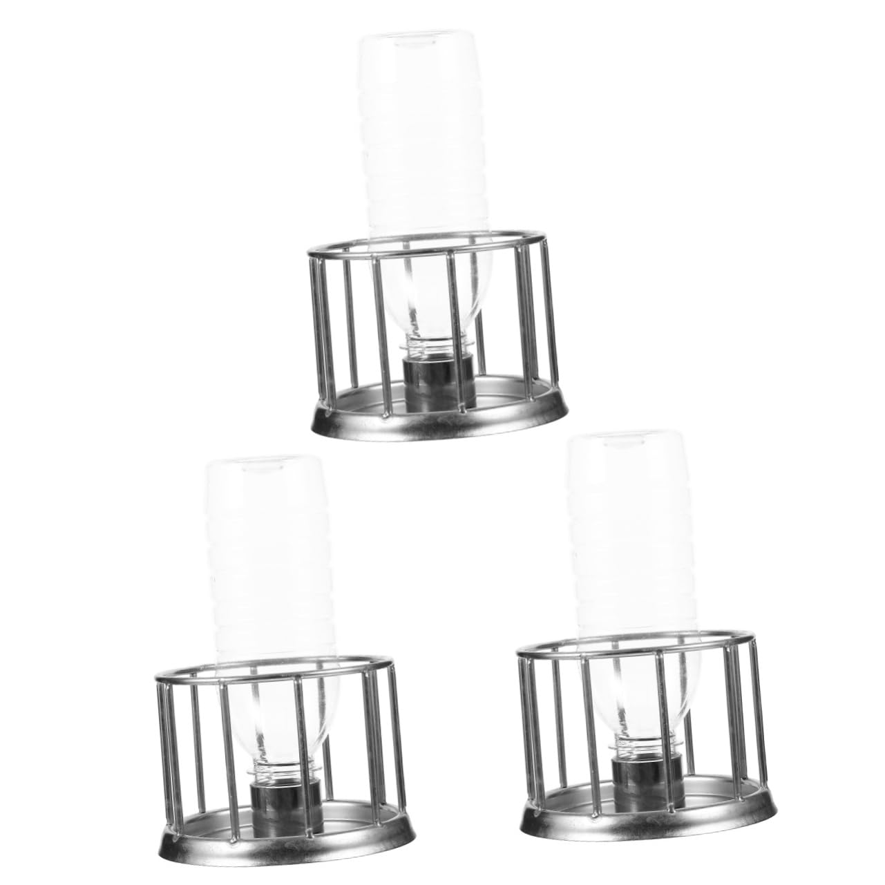 ORFOFE 3piezas Comedero para Tortugas Inoxidable Alimentador Mini para Reptiles Bañera De Agua para Tortugas y Diseño Antisalpicaduras para