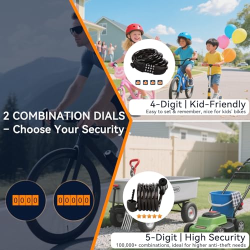SEPOX 6FT Retractable Cable Lock