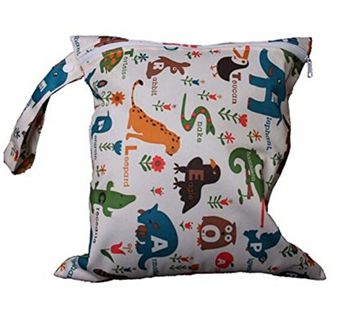 Cosanter Baby Pequeños Cremallera Impermeable Bolsa de Tela para Pañales Reutilizables para Mamma