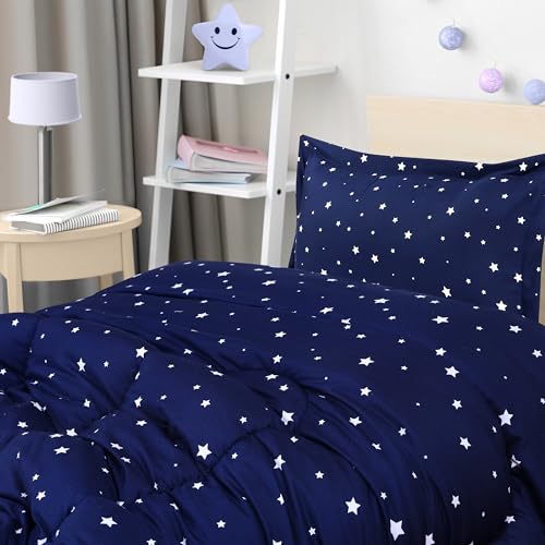 Utopia Bedding All Season Star Comforter Set with 2 Pillow Cases, 3 Piece Soft Brushed Microfiber Kids Bedding Set for Boys/Girls, Machine Washable (Twin)