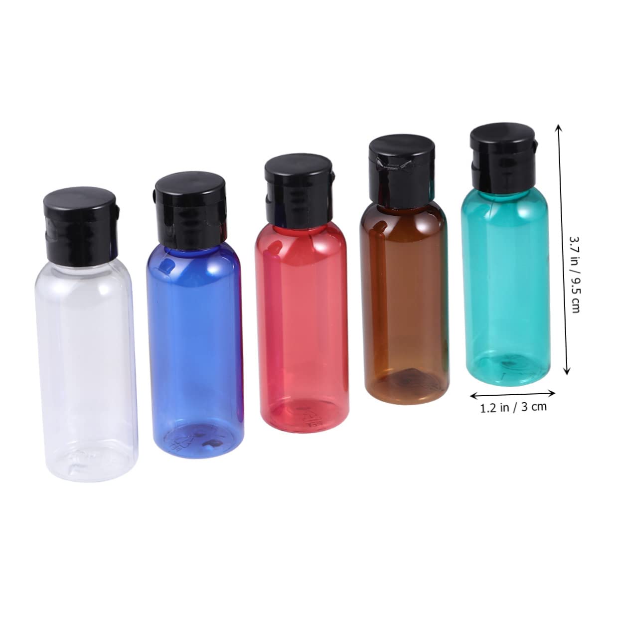 BESTYASH 3 Set Viaggio Ricaricabili Contenitori Vuoti Pratici Marrone Blu E Trasparente Per E Lozioni 10 Pezzi * 3