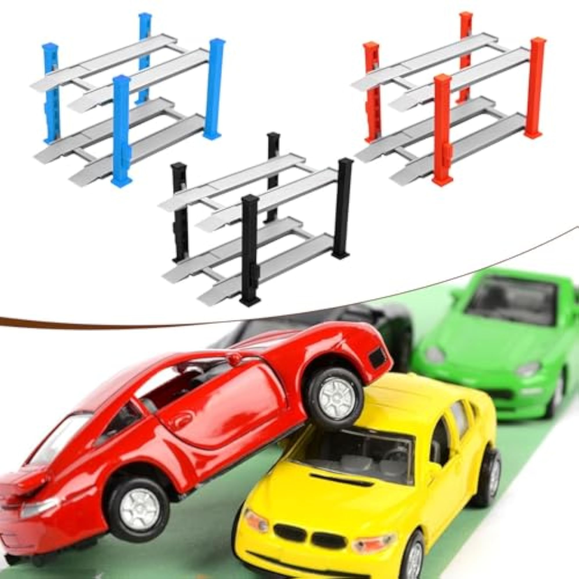 1/64 Parking Lot Scene Display Case Layout