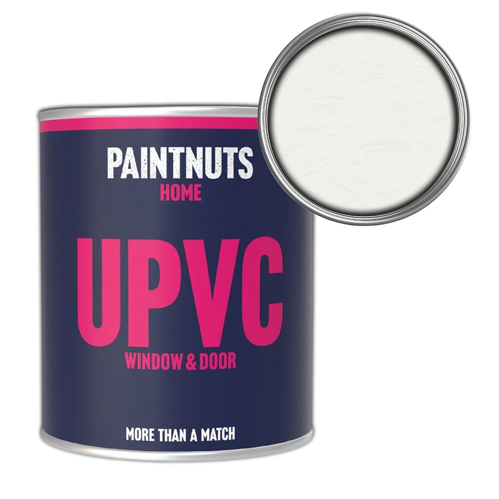 Paintnuts UPVC Window & Door Paint - RAL-9016 - TRAFFIC WHITE Satin 250ml Tin