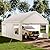 Shintenchi Carport 12' x 20' Heavy Duty Portable Garage, Car Port Canopy with Side-Opening Removable Door & Roll-Up Windows, Car Canopy for Truck,Car,Boat,Motorcycle,White