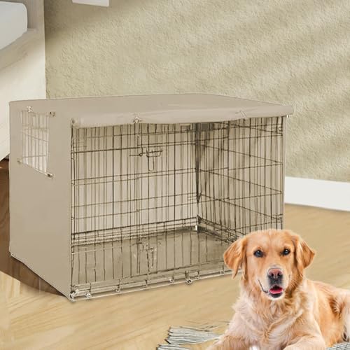 Hundekäfig-Abdeckung, wasserdicht und winddicht, Oxford-Abdeckung für Privatsphäre, passend für Hunde- und Katzenkäfige