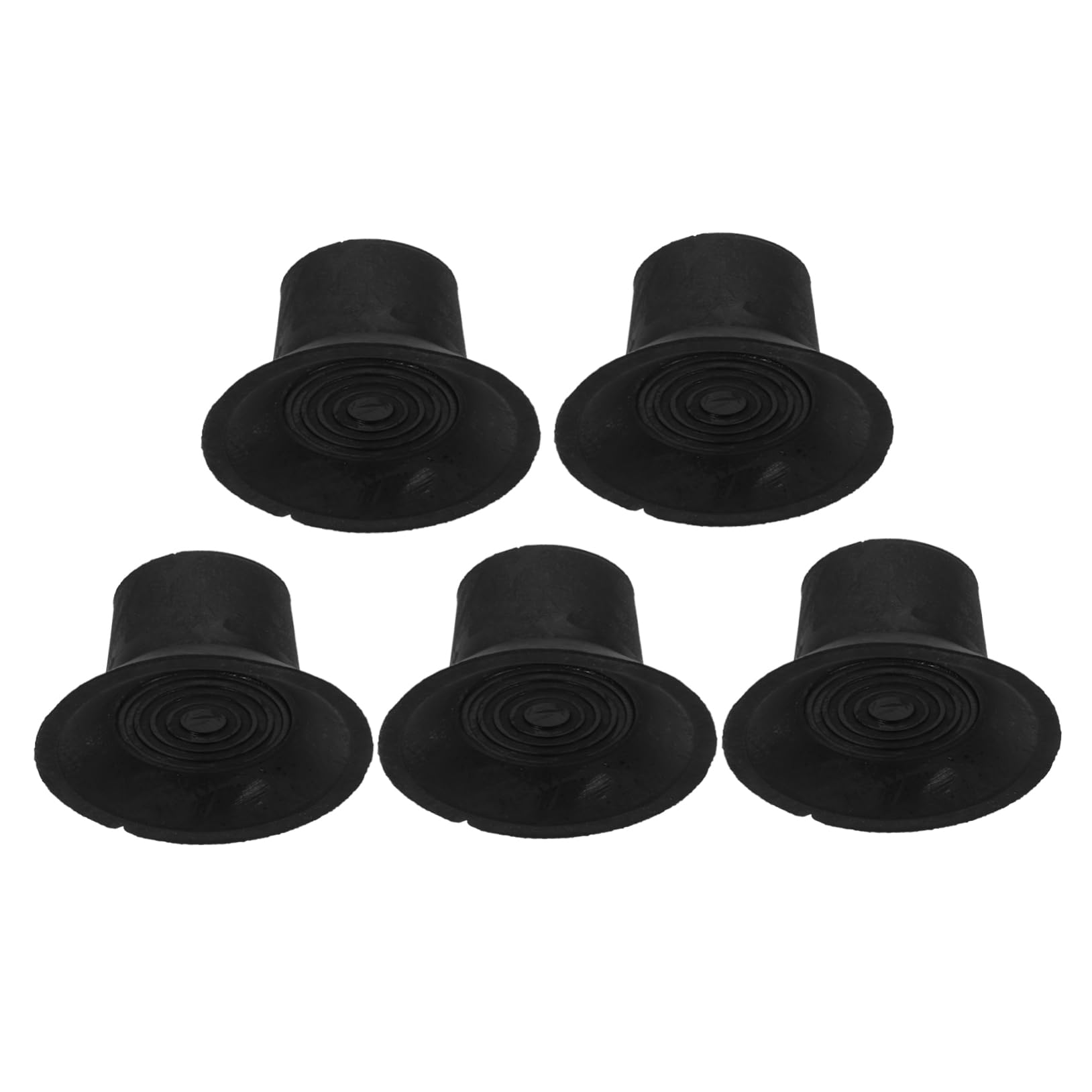 Milisten 5pcs Rubber Trampoline Leg Caps Wear Resistant Non Slip Covers for Trampoline Legs Durable Replacement Feet Fits Inner