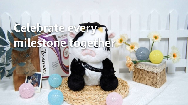 Amazon.com: JEROKUMI Graduation Cow Plush, 2026 Graduation Stuffed