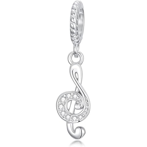 AOBOCO 925 Sterling Silver Dangle Charm Beads for Bracelet, Embellished with Crystal from Austria, Christmas Jewelry Gifts for Women