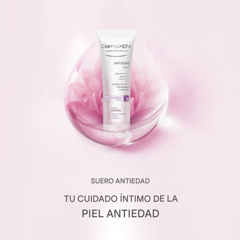 DERMOXEN Crema Íntima Mujer Hidratante con Ácido Hialurónico | 30 ml | Ácido Láctico para sequedad, ardo, irritación. Acción antiedad para elasticidad de las mucosas y la atrofia vulvar
