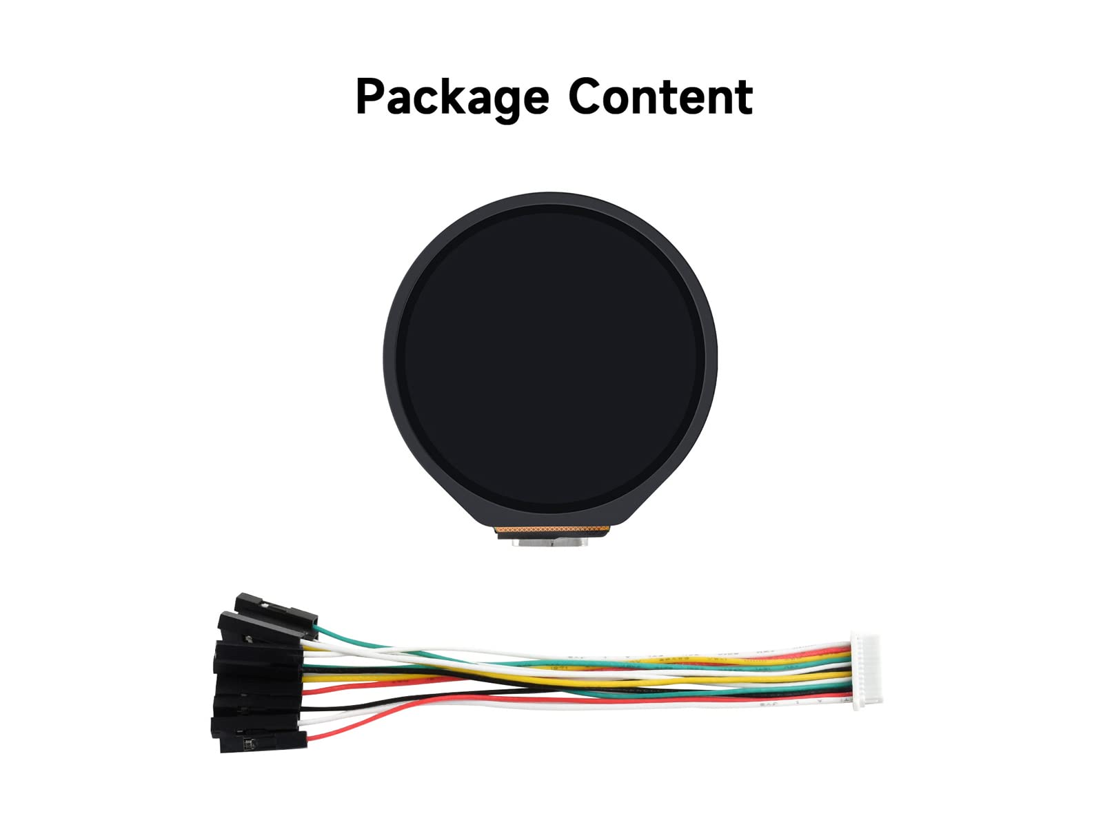 Écran Tactile Rond de 1.28 Pouce Basé sur Raspberry Pi RP2040 Puce de Microcontrôleur, Écran IPS 240x240 Pixels 65K Couleurs RGB, Connecteur Type-C Intégré, Capteur d'accéléromètre, etc.