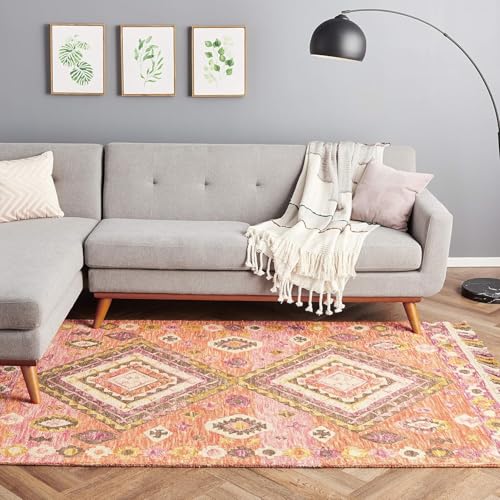 Image of Handmade Primium Collection Pure Woolen Carpet for Living Room,Bedroom and Hall (10 X 13) Feet Color Multi-21