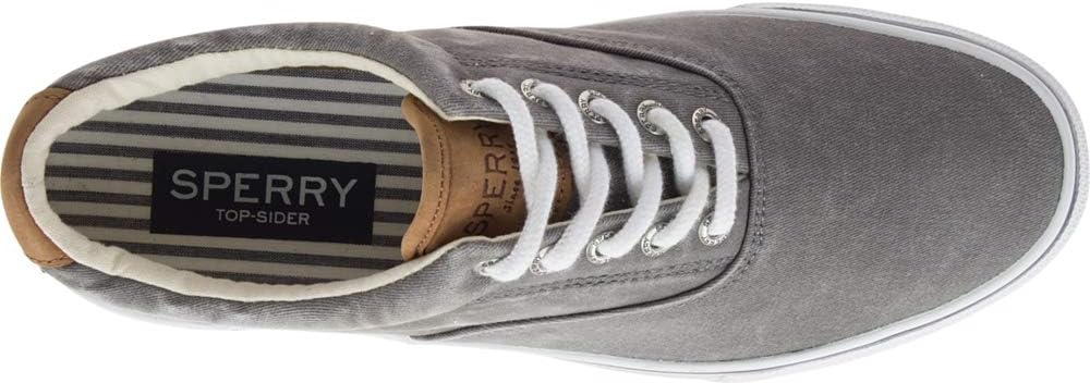 Sperry Top-Sider Men's Chambray Striper CVO Sneaker 7.5 Grey