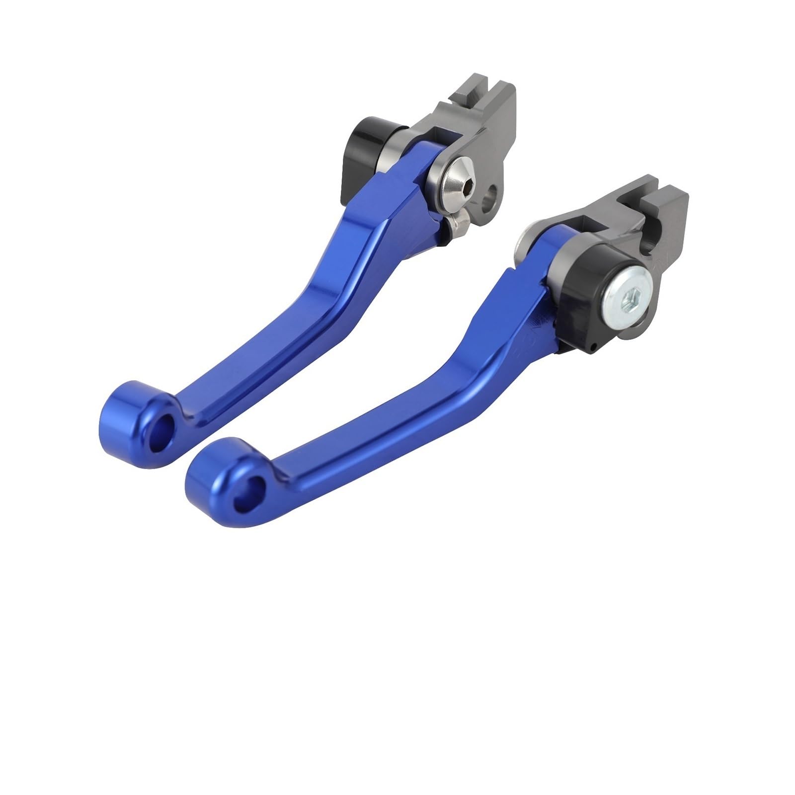 Manetas de freno y embrague de aluminio CNC con tacto deportivo para dirt bike azul