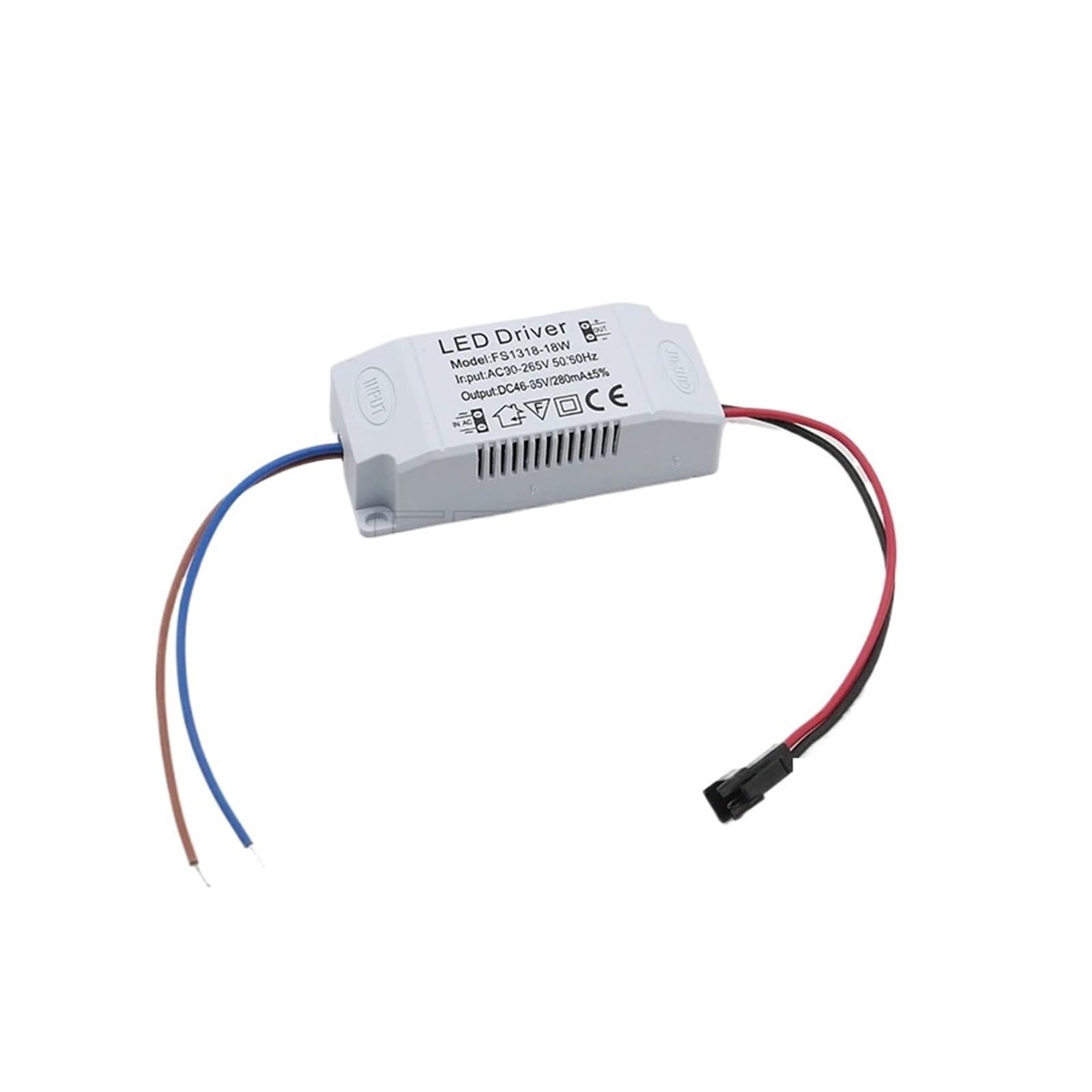 JJKKOZVQF 2PCS LED Power Supply 1-3W/4-7W/8-12W/12-18W/18-24W/36W 260mA Driver Adapter AC90-265V Lighting Transformer For LED Panel Light(1-3W)