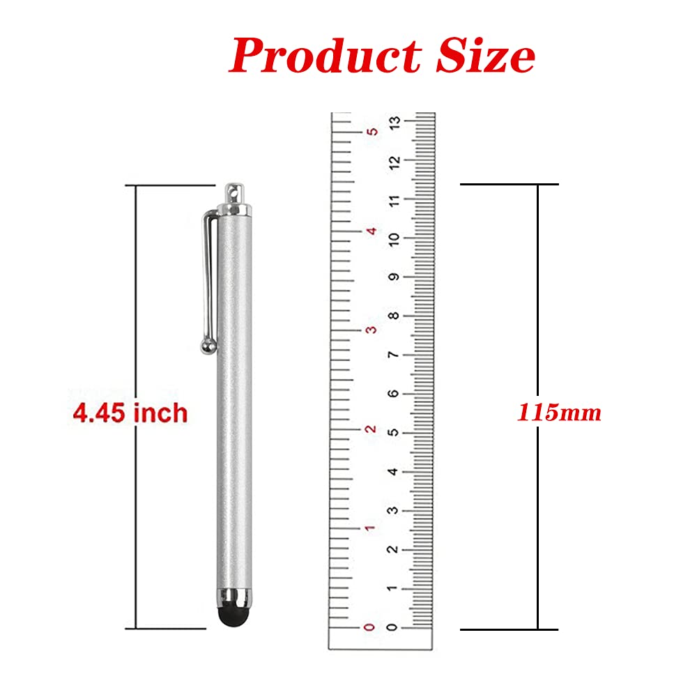 Stylet Stylo Capacitif Universel 12 Pièces pour Tablettes et Téléphones