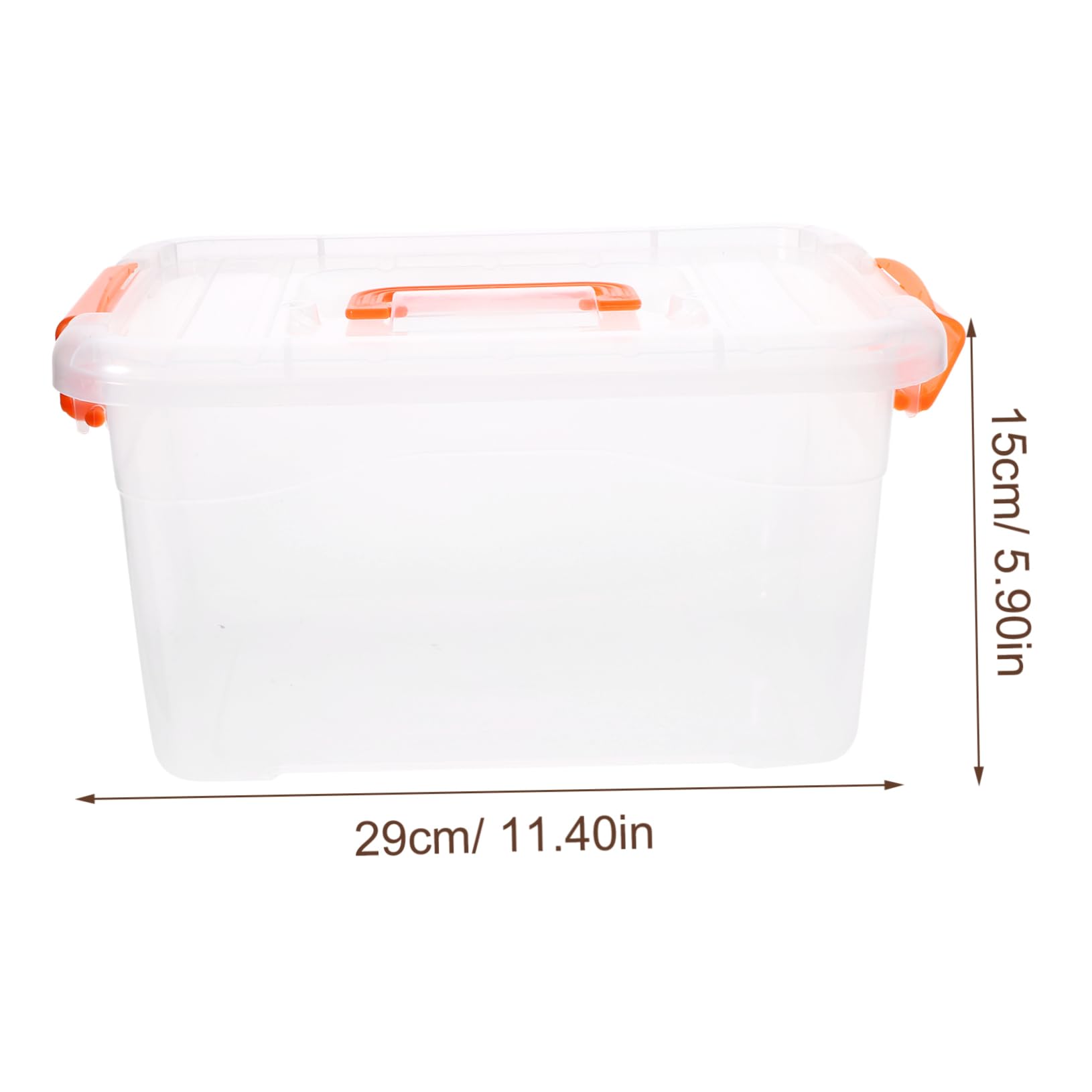 Almacenamiento de Plástico Tapa y Asa Organizadores Pequeños 6 Cajas Capacidad 3l Material Pp y Abs para Uso Doméstico