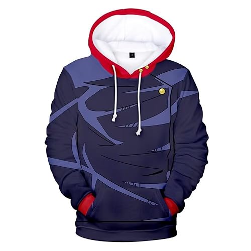 Yuji Itadori Hoodie Adult Anime Cosplay Costume Ryomen Sukuna 3D