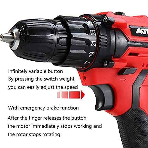 Schraubendreher 21-V-Lithium-Bohrschrauber Elektrischer Schraubendreher, Akku mit hoher Kapazität, kabelloser kabelloser… – Bild 6