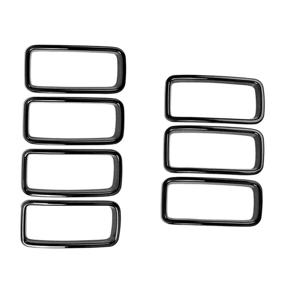 MASO Inserti Griglia Anteriore Auto Copertura Decorativa in ABS Compatibile con Jeep Renegade 2019 2020 2021 2022