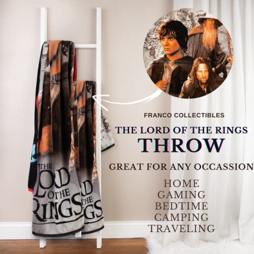 Franco The Lord of The Rings Bedding Super Soft Micro Raschel Throw, 46 in x 60 in, (Official) WB Product Collectibles - Image 2