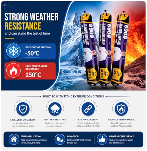 Image of Waterproof Silicone Sealant Fast Drying Roof Repair Adhesive | Quick Leak Fix Waterproof Sealant for Roof, Concrete, Water Tank, Iron, Galvanized Steel, Metal & Aluminum Surfaces (Pack Of 1)