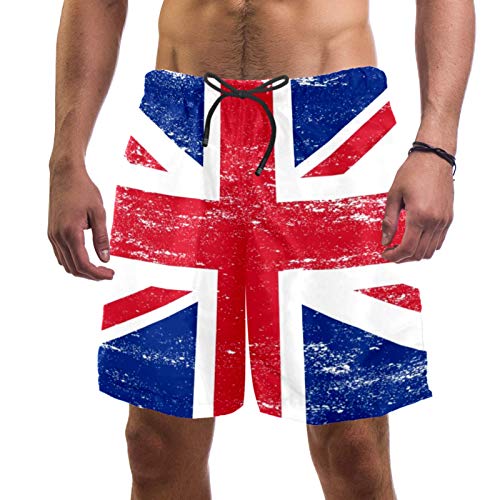 Short de bain homme motif drapeau britannique pour vos journées plage et piscine