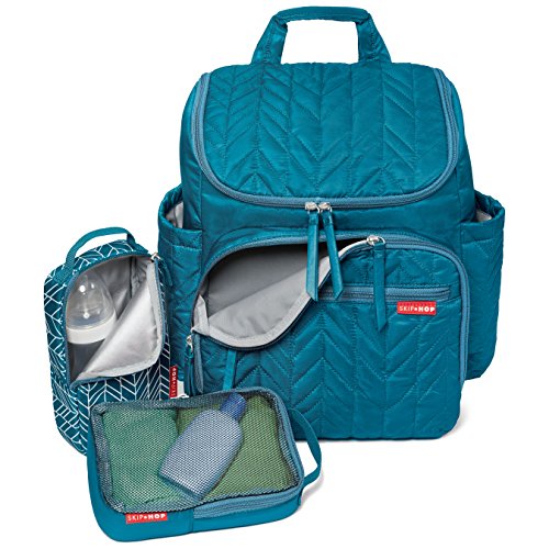 Image of Skip Hop Forma Travel Carry All Diaper Backpack with Insulated Bag, One Size