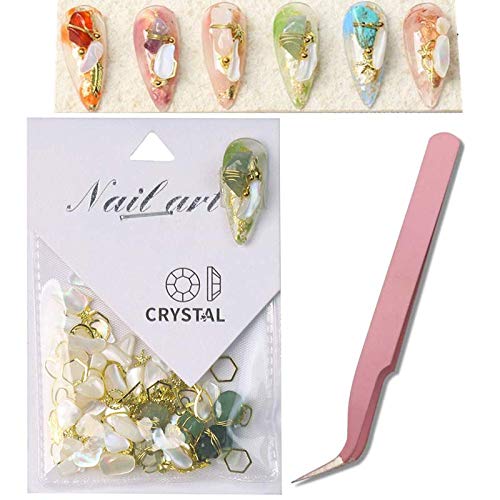 Miniatura 9 de Gran variedad de tamaños para decoración de uñas, joyería de arte de uñas de piedra, piedra de cristal, decoración de uñas, pieza de concha de arte