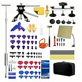 SereneSky.WQ Dent Remover Tool for Car 102 PCS Dent Puller Kit,Paintless Dent Repair Kit with Line Board,Dent Lifter,Bridge Puller,Slide Hammer T-Bar