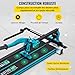 Mophorn 48 Inch Tile Cutter Single Rail Double Brackets Manual Tile Cutter 3/5 in Cap w/Precise Laser Manual Cutter Tools for Precision Cutting (48 Inch)