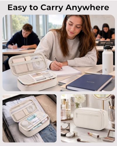 Image of WEMATE Pencil Case, Large Storage Organizer, Makeup Bag, Teacher Must - have, Big Pencil Pouch, Marker Case for College