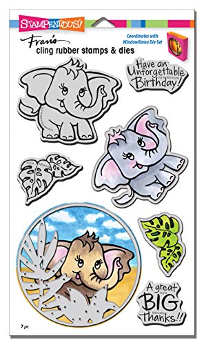 Stampendous CLD19 Elefant Stempel- und Stanzformen-Set